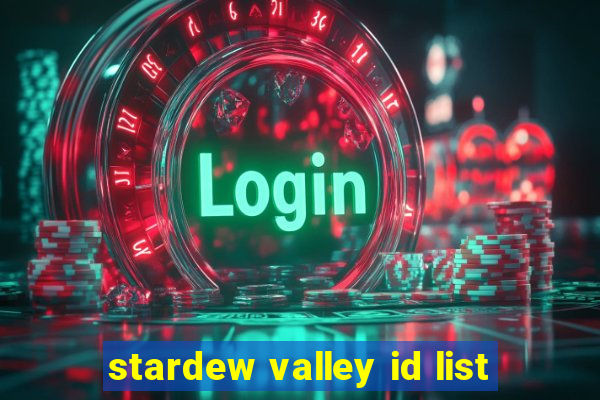 stardew valley id list